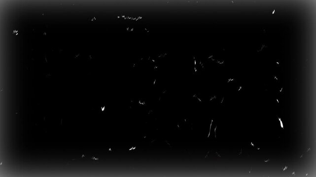 Old film look, tv signal with white vertical bad interference, static noise background. Screen mode usage, overlay footage, old film. 4K Video