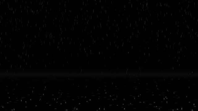 rain drops on black background
