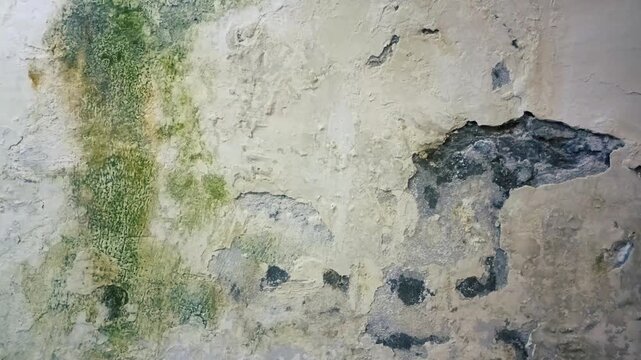 grunge wall with cracks, texture background video, wall banner