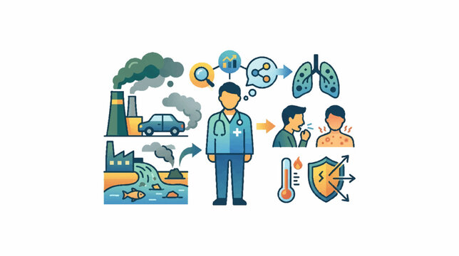 Environmental Pollution and Public Health A Visual Representation of Air and Water Contamination Effects on Human Respiration