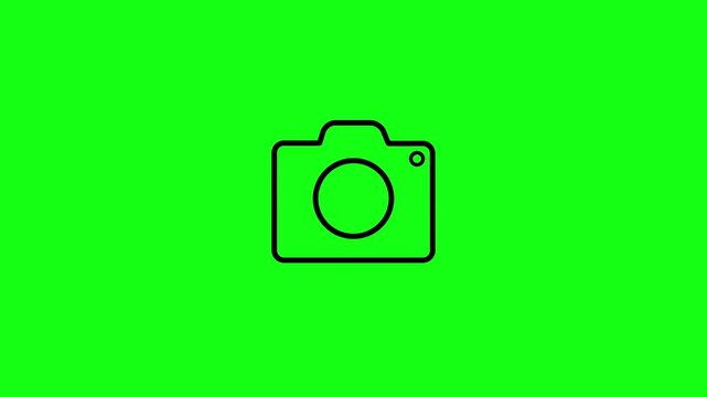 camera animation icon. 4k Video
