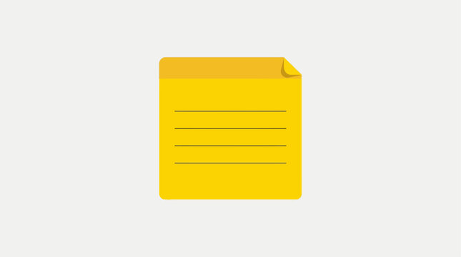 Yellow sticky notes complete with lines, making it easier to take notes and keep them neat.
These sticky notes are great for forgetful people.