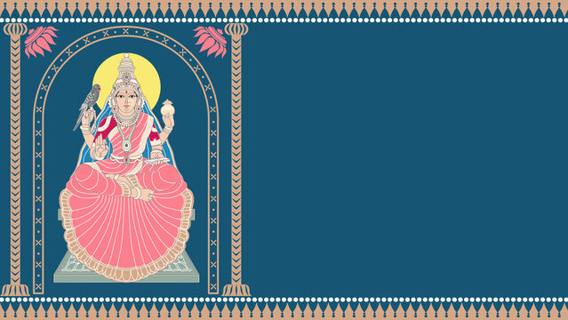 Sharada Devi | Decorated Template | Invitation
