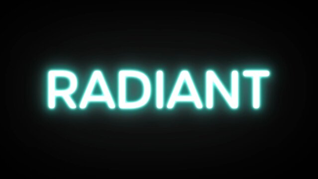 Colorful Neon Glowing Title