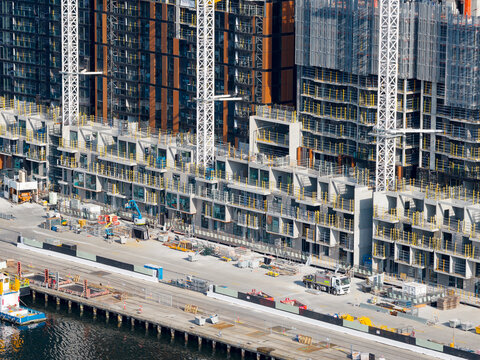 Contruction of accomodation along waterfront real estate