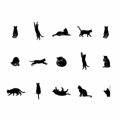 silhouettes of cats © Fulmati