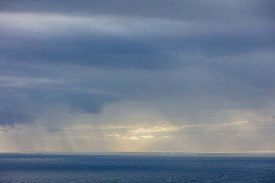 Clearing storm over the Pacific