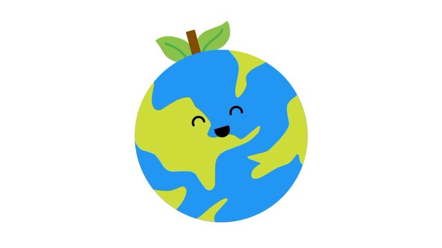 blue earth doodle art illustration 