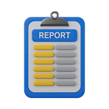 Clipboard with Report Form and Checklist
