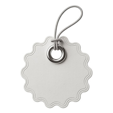 Blank Round Tag with String for Label or Decoration