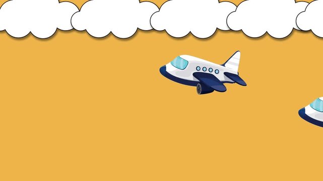 vector illustration of a happy birthday card video hd 4k