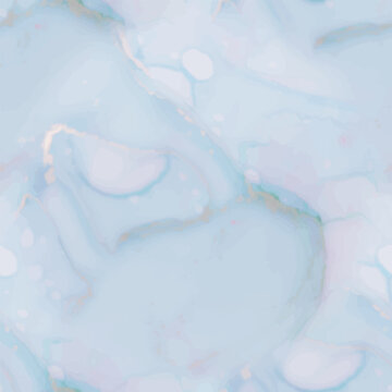 Watercolor Marble. Gold Sky Paint. Pink Seamless Background. Light Elegant Background. Blue Marble Watercolor. Water Copper Glitter. Liquid Abstract Ink Painting. Alcohol Ink Marble. Pastel Vector Ink
