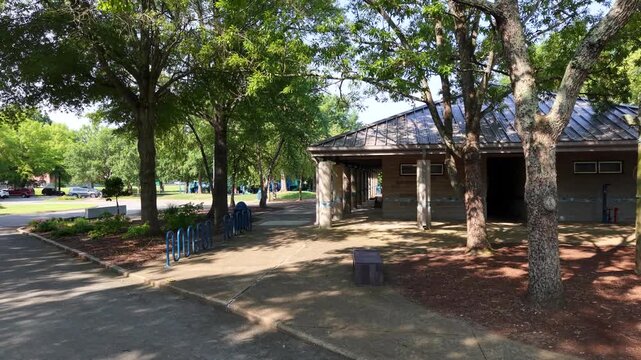 Hubert Fry Center Stone Pavilion Park Shelter Chattanooga TennesseeHubert Fry Center Stone Pavilion Park Shelter Chattanooga Tennessee
