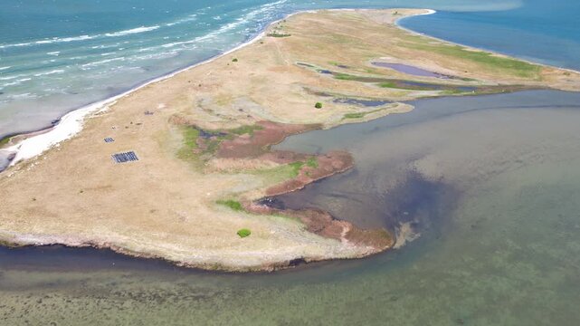 Baltic Sea Island Poel - Small offshore island, Drone Shot