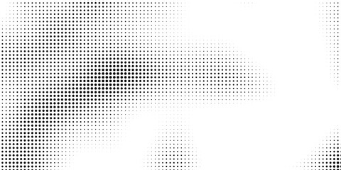 Fototapeta premium Vector abstract dotted halftone template background. Pop art dotted gradient design element. Grunge halftone textured pattern with dots.