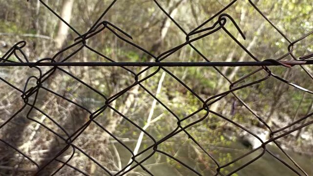 steel fence background, metal texture