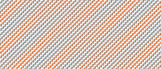 Obraz premium Geometric pattern with orange and white diamonds, modern design, repeating texture 