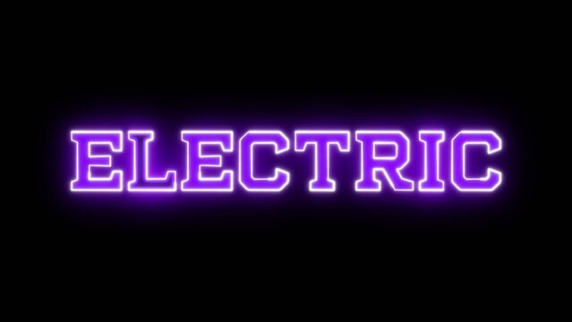 Electric Neon Title