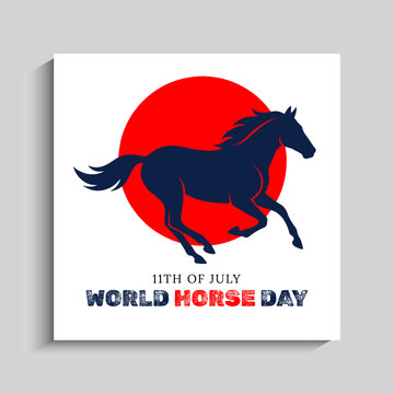 World Horse Day Social Media Instagram Post Banner Template Design