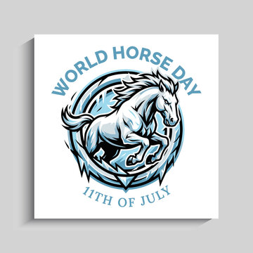 World Horse Day Social Media Instagram Post Banner Template Design
