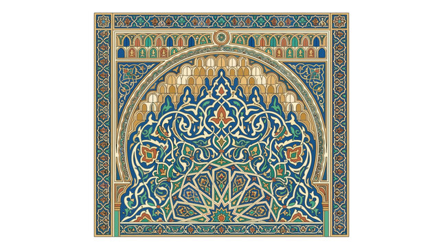 Islamic Art Geometric Pattern Design.