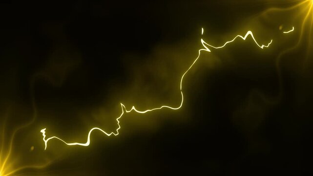 Flash FX high voltage electric storm animation with thunderbolt strikes, Electric storm lightning bolt overlay with dramatic thunder flash, dynamic storm overlay on black background.4k video
