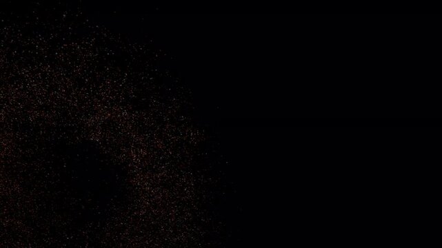 Shining glitters dust particles background, sparkling particles air on magic stardust shimmering, flying particles of organic dust, dust particles floating dynamically in space.