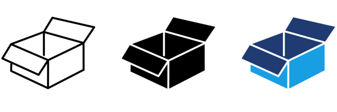 Open Box Stroke icon collections. Containing Package, Delivery, Shipping, Storage and more icons.