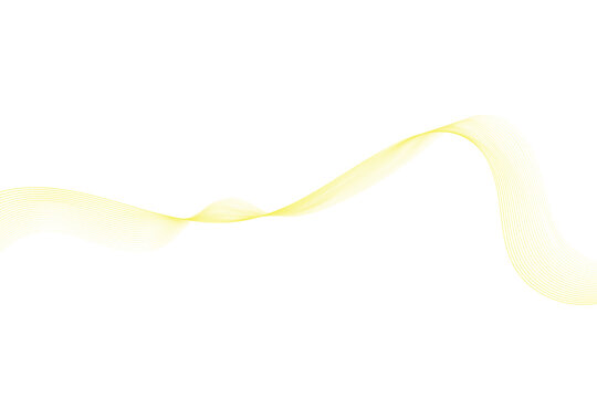Abstract yellow wave line pattern