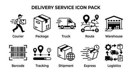 Fototapeta premium Real Estate Icons Set with House Home Business Symbols Vector Logo Collection for Web Shopping Money Delivery and Property Company Branding Design Illustration