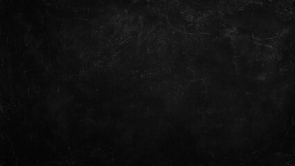 Dark scratched blackboard surface texture with cracks and scratches on wall education background © MR JOKER