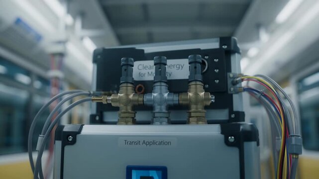 Hydrogen Fuel Cell Power Unit for Transit Application inside a Modern Train Carriage