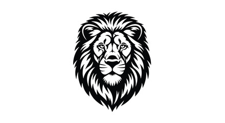 Lion head silhouette on transparent background high quality © MDEmon