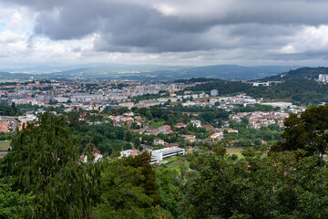 Fototapeta premium Bom Jesus Do Monte an amazing church in Brage Portugal