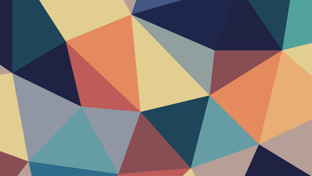 Colorful Geometric Abstract Background With Polygon Shapes In Modern Artistic Style Design