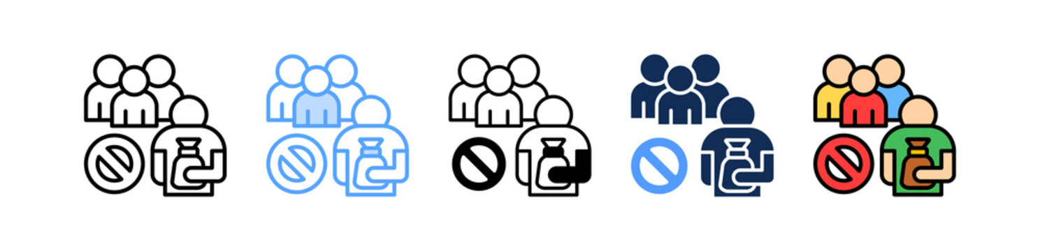Public Corruption Icon Multiple Style