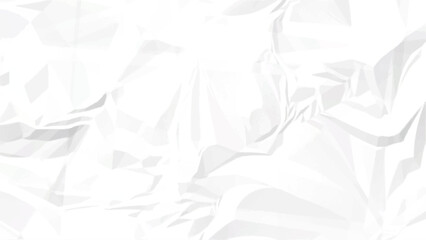 Fototapeta premium White Crumpled Paper Texture Background with Soft Wrinkled Surface, Minimal Abstract Folded Paper Backdrop for Modern Design. Elegant Crushed Paper Texture with Soft Folds.