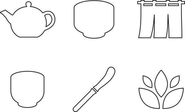 Vector illustration of various kitchen items and utensils