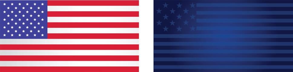 USA flag, USA flag blue background, America Flag, 4 july,250th anniversary USA © Vector studio