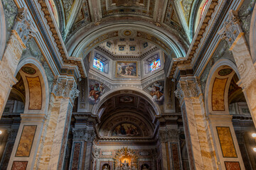 Fototapeta premium Montalto delle Marche. The Co-Cathedral of Santa Maria Assunta and San Vito