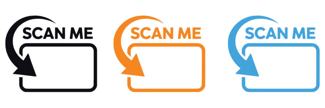 QR code scan icon vector illustration with a barcode frame for smartphone applications, commercial retail purchases, and fast response data transfer