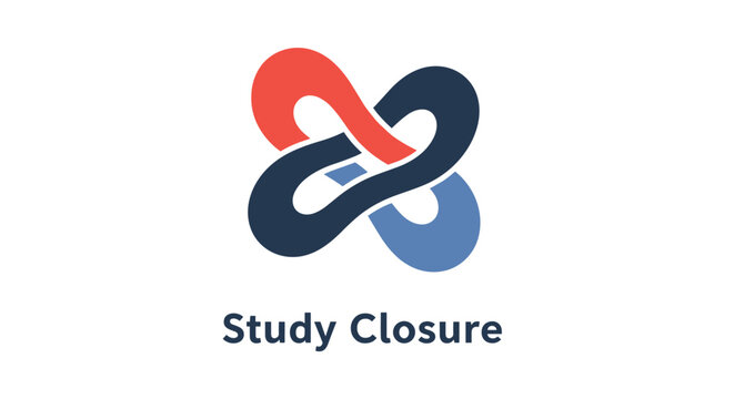 Modern Abstract Interlocking Knot Logo for Connection and Synergy