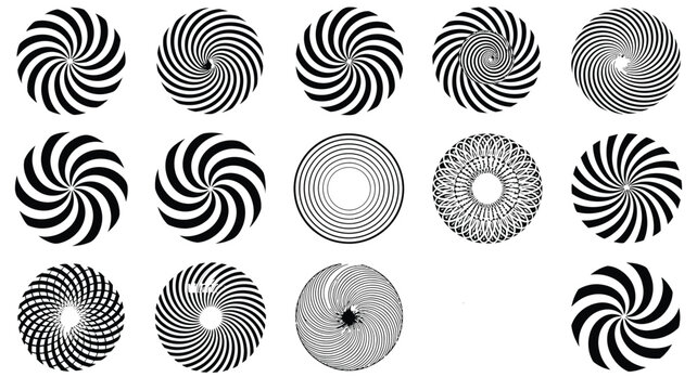 Black and White Optical Illusion Patterns