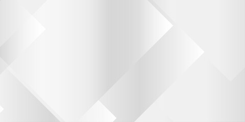 Obraz premium Abstract white and gray geometric background with overlapping gradient square shapes creating a modern texture. Overlapping translucent squares, subtle gradients, and sharp geometric lines