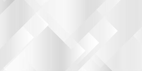Fototapeta premium Abstract white and gray geometric background with overlapping gradient square shapes creating a modern texture. Overlapping translucent squares, subtle gradients, and sharp geometric lines