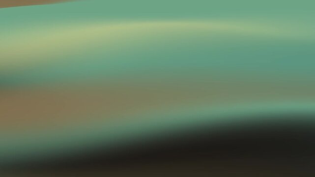 Abstract Gradient Background with Smooth Flowing Waves in Teal and Brown