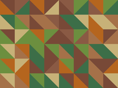 Modern Half Square Triangle Pattern Bold Wall Art