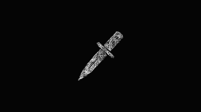 Sketch dirk icon animation - smooth progressive reveal