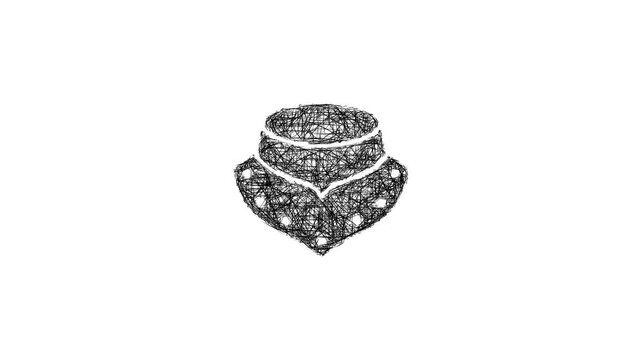 Sketch gorget icon animation - smooth progressive reveal