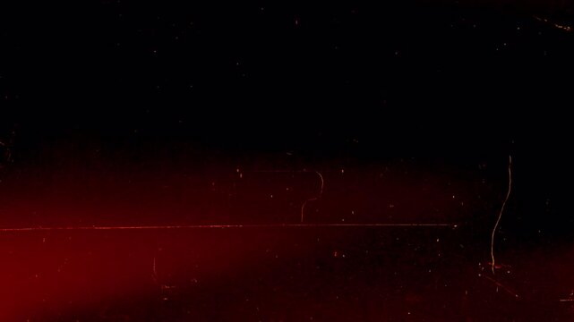 Abstract dark red background with subtle digital glitch and light leak effects.